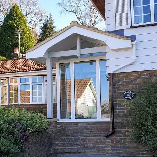 White Glass Door